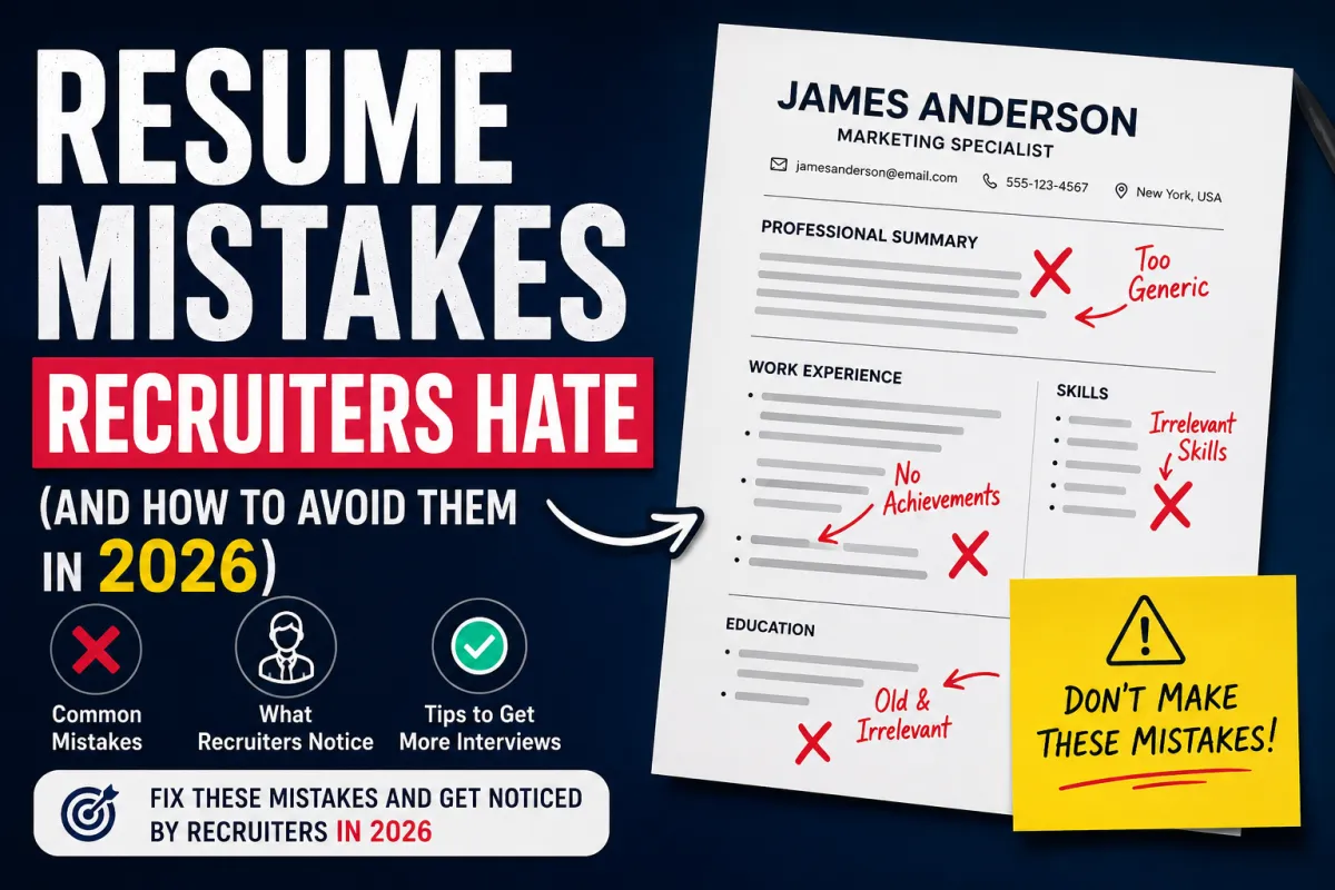 Resume Mistakes Recruiters Hate (And How to Avoid Them in 2026)